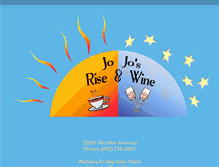 Tablet Screenshot of jojosriseandwine.com